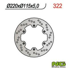 NG Bremsscheibe hinten YAMAHA TT 600 E 92-00