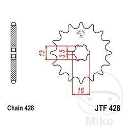 Ritzel vorne JT JTF428.15 (15Z)