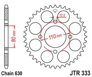 JT Hinteres Ritzel Stahl [38 Zähne] HONDA CB 750 F 77-80