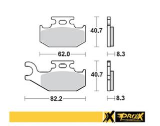 Prox Bremsbeläge Suzuki LT-A/F 400F 08-15 / LT-A 450X 07-10 / LT-A 700X 05-07 / LT-A 750X 08-15