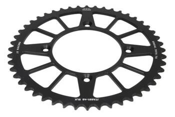 JT Hinteres Ritzel Aluminium [48 Zähne] KTM FREERIDE 250 14-17 / 350 12-17 Farbe schwarz