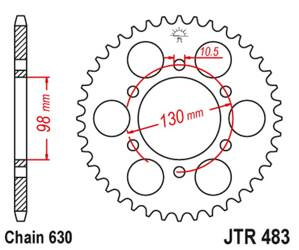 JT Hinteres Ritzel Stahl [33 Zähne] KAWASAKI Z 900 73-76