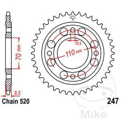 Stahl Kettenrad Hinten JT JTR247.36 ilość zębów 36Z