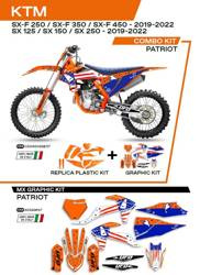 UFO Kunststoff- und Furnierset KTM SX/SXF 125/150/250/350/450 19-22