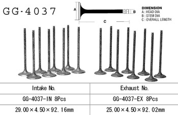 Vesrah Auslassventil KAWASAKI ZX 9R 94-97 / ZXR 750L 94-95