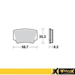 Prox Bremsbelag KH463 KTM 450/505/525 SX/XC ATV '08-12