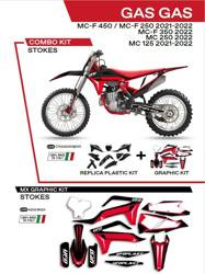 UFO Kunststoffset + Furnier GAS GAS MC 125 21-22 / MC 250 22 / MCF 250/350/450 21-22