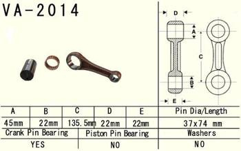 Vesrah Pleuelstange YAMAHA YFM 600 GRIZZLY 98