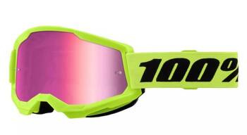 100 Percent STRATA 2 Schwimmbrille, gelb, Glas, rot, Saison 2023