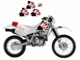 BLACKBIRD Komplett Aufkleber Kit Honda XR 250--350 88-95 O