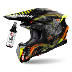 Airoh Twist 3 Toxic Helm schwarz, gold, orange / glänzend