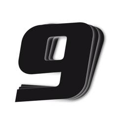 BLACKBIRD Zahlenaufkleber 9