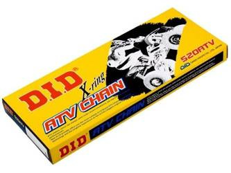 DID Kette 520 ATV 104B Glieder X-Ring offener Verschluss gold/schwarz