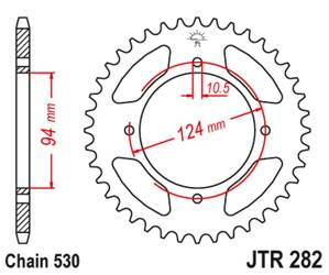 JT Hinteres Ritzel Stahl [37 Zähne] HONDA CB 500F/K 78-80