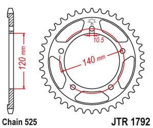 JT Hinteres Ritzel Stahl [48 Zähne] SUZUKI GSXR 600 01-05 / GSXR 750 06-10 Farbe schwarz