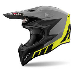 Airoh Wraaap Reloaded Helm grau, schwarz, gelb / matt