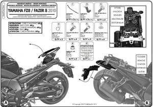 KAPPA Mittelgepäckträger YAMAHA FZ8 / FAZER 8 800 (10-15)