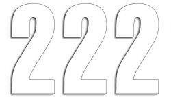 BLACKBIRD Zahlenaufkleber 2