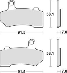 TRW Lucas Bremsbelag KH409 Gesintertes Metall