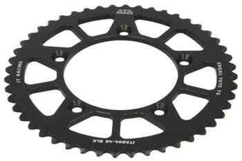 JT Hinteres Ritzel Aluminium [48 Zähne] KTM SX 60/65 97-21 / HUSQVARNA TC 65 17- Farbe schwarz