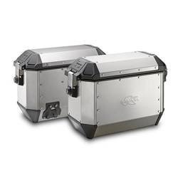 KAPPA 36L MONOKEY KVC K'MISSION ALUMINIUM SIDE TRUNKS (PAIR = 2 PCS) + EXTRA LOCK