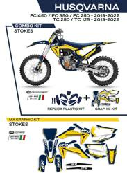 UFO Kunststoffsatz + Furnier HUSQVARNA TC 125/250 19-22 / FC 250/350/450 19-22