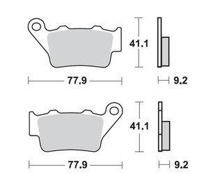 ProX Hinterrad-Bremsbeläge KTM125/200/250 '94-03