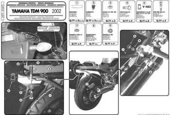 KAPPA Mittelgepäckträger YAMAHA TDM 900 (02-14)