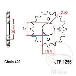 Ritzel vorne JT JTF1256.16 (16Z)