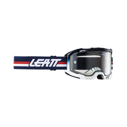 LEATT Crossbrille VELOCITY 4.5 Royal - blau, rot, weiß Transparentes Glas Kollektion 2024