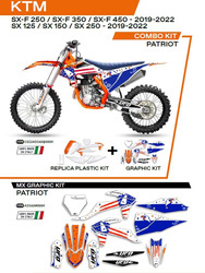 UFO Kunststoff- und Furnierset KTM SX/SXF 125/150/250/350/450 19-22
