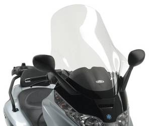 KAPPA GLAS FÜR PIAGGIO X-EVO 125/250/400 (07-11), X8 125/150/200/250/400 (04-10) 80 X 60 CM TRANSPARENT