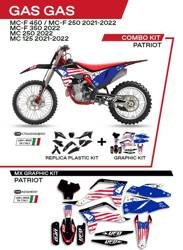 UFO Kunststoffset + Furnier GAS GAS MC 125 21-22 / MC 250 22 / MCF 250/350/450 21-22