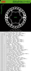 NG Vordere Bremsscheibe  SLIPPING GAS GAS 125/200/250/300/400/450/515