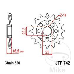 Ritzel vorne JT JTF742.15 (15Z)