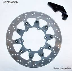 NG Vordere Bremsscheibe mit OVERSIZE-Adapter YAMAHA YZF 450 08-15