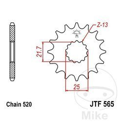 Ritzel vorne JT JTF565.17 (17Z)
