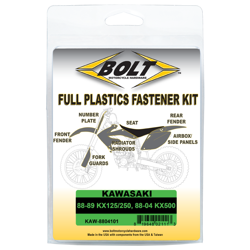 BOLT USA Kunststoffschraubensatz vorne hinten KAWASAKI KX 125 250 500 1998-1989