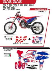 UFO Kunststoffset + Furnier GAS GAS MC 125 21-22 / MC 250 22 / MCF 250/350/450 21-22