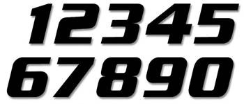 BLACKBIRD Zahlenaufkleber 3