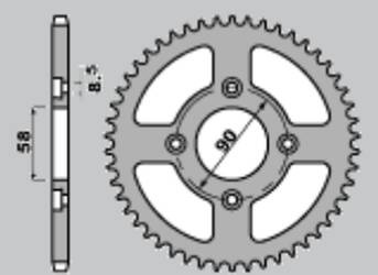 JT Hinteres Ritzel Stahl [36 Zähne] HONDA C125 SUPER CUB 18-21