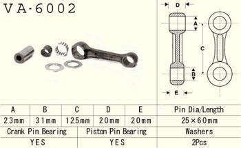 Vesrah Pleuelstange YAMAHA YZ 250 90-98