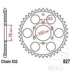 Stahl Kettenrad Hinten JT JTR827.44 ilość zębów 44Z