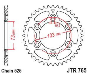 JT Hinteres Ritzel Stahl [43 Zähne] DUCATI MULTISTRADA 950 17-20