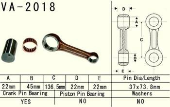 Vesrah Pleuelstange YAMAHA YFM 660 RAPTOR 02-05 / GRIZZLY YFM 660 02-08