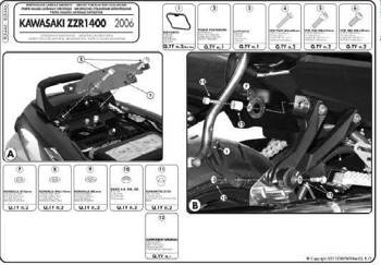 KAPPA Seitenkofferraumträger MONOKEY SIDE KAWASAKI ZZR