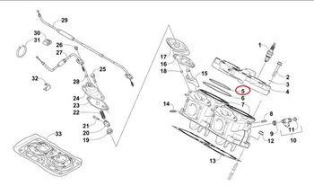 Kopfdichtung (O-Ring) ARCTIC CAT SNOW 600 XF/ZR 6000 EFI '14-18, PANTERA/NORSEMAN 6000 EFI '18 ( SKUTER ŚNIEŻNY ) Winderosa