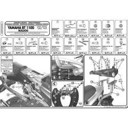 KAPPA Mittelgepäckträger YAMAHA BT 1100 BULLDOG (02-09)