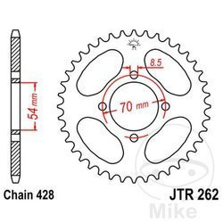 Stahl Kettenrad Hinten JT JTR262.40 ilość zębów 40Z