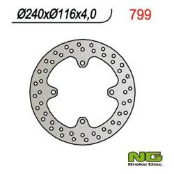 NG Bremsscheibe hinten KAWASAKI KX 125/250 03-08 / KXF 250 04-19 / 450 05-19 / SUZUKI RMZ 250 04-06